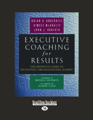 Executive Coaching for Results: The Definitive ... [Large Print] 1442953268 Book Cover