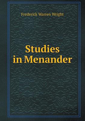Studies in Menander 5518674244 Book Cover