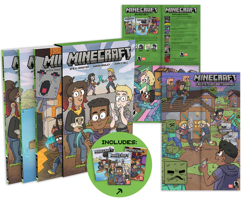 Minecraft Boxed Set (Graphic Novels) 1506729010 Book Cover