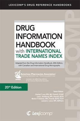 Drug Information Handbook with International Tr... 1591952921 Book Cover