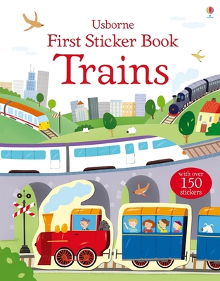 First Sticker Book Trains 1805318020 Book Cover