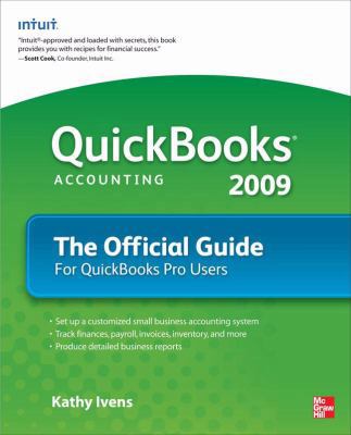 QuickBooks 2009 the Official Guide 0071598596 Book Cover