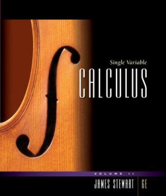 Single Variable Calculus, Volume 2: Chapters 5-12 049538416X Book Cover
