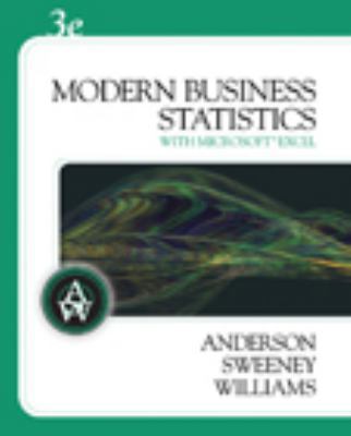 Modern Business Statistics: With Microsoft Offi... 0324598270 Book Cover