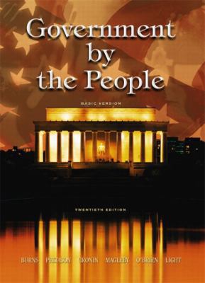 Government by the People, Basic Version 0131101722 Book Cover