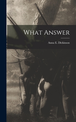 What Answer 1016186762 Book Cover