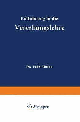 Einfuhrung in Die Vererbungslehre 3211800611 Book Cover