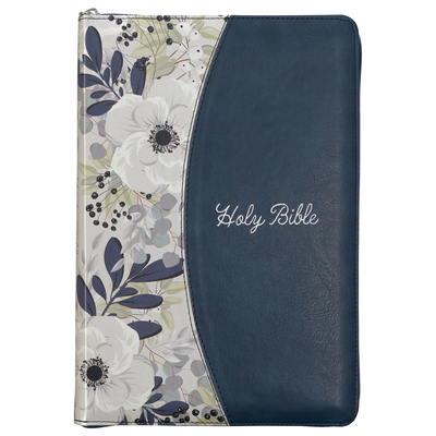 KJV Bible Thinline Large Print (Faux Leather, B... 1642728713 Book Cover