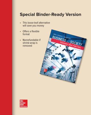 Loose-Leaf for Business and Society 1259737225 Book Cover