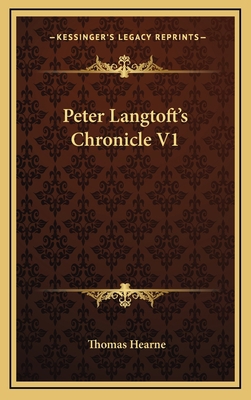 Peter Langtoft's Chronicle V1 116356771X Book Cover