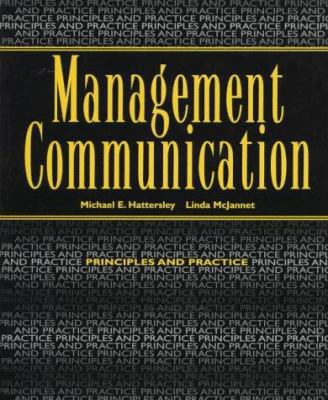 Management Commmunication: Principles and Practice 0070270414 Book Cover