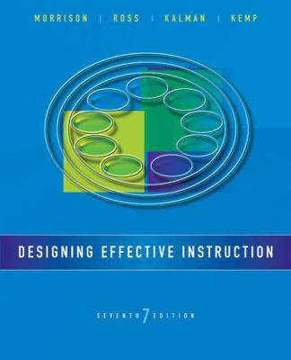 Designing Effective Instruction 1118359992 Book Cover