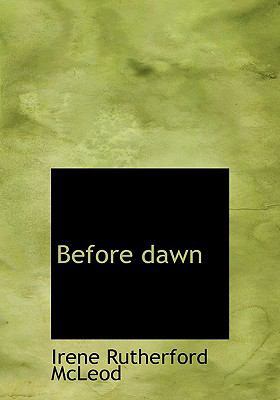 Before Dawn 1117707776 Book Cover