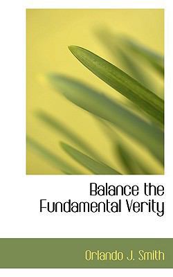 Balance the Fundamental Verity 1110409613 Book Cover