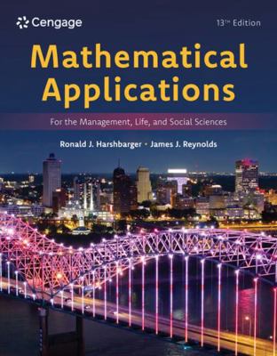 Mathematical Applications for the Management, L...            Book Cover