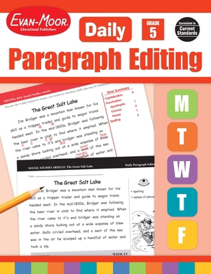 Daily Paragraph Editing, Grade 5 Teacher Edition B002IXFSCW Book Cover