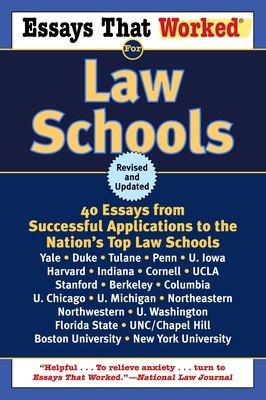 Essays That Worked for Law Schools: 40 Essays f... 0345450426 Book Cover