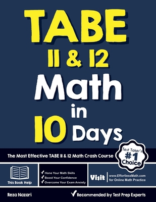 TABE 11 & 12 Math in 10 Days: The Most Effectiv... 164612281X Book Cover