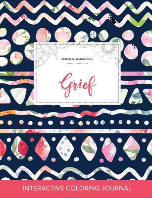 Adult Coloring Journal: Grief (Animal Illustrat... 1359811591 Book Cover