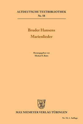 Bruder Hansens Marienlieder [German] 3484200324 Book Cover