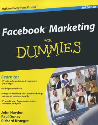 Facebook Marketing for Dummies 1118107403 Book Cover