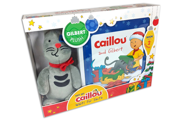 Caillou Waits for Santa Gift Set: Book with 2 S... 2897185090 Book Cover