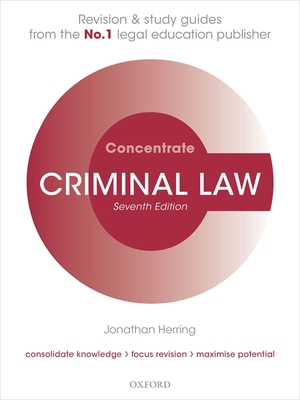 Criminal Law Concentrate: Law Revision and Stud... 0198854986 Book Cover