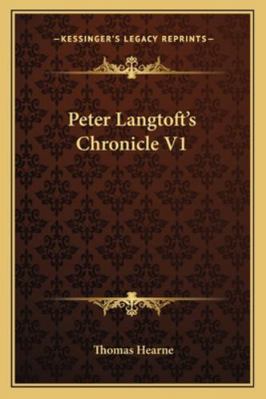 Peter Langtoft's Chronicle V1 1163300055 Book Cover