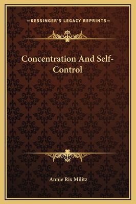 Concentration And Self-Control 116916076X Book Cover