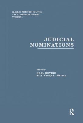 Judicial Nominations 0815319088 Book Cover