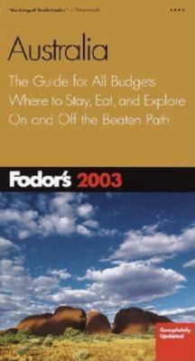 Fodor's Australia 2003 140001042X Book Cover