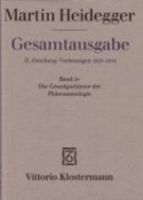Martin Heidegger, Gesamtausgabe. II. Abteilung:... [German] 3465029674 Book Cover
