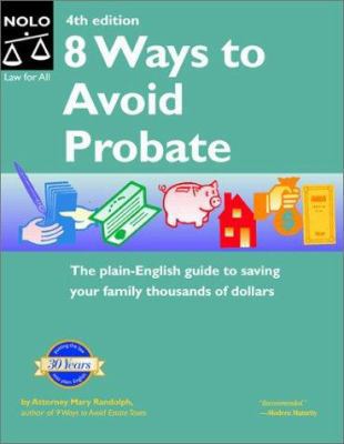 8 Ways to Avoid Probate 0873379152 Book Cover