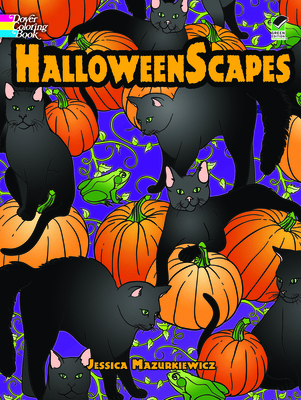 Halloweenscapes Coloring Book 0486481794 Book Cover