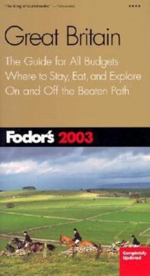 Fodor's Great Britain 2003 1400010454 Book Cover