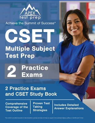 CSET Multiple Subject Test Prep: 2 Practice Exa... 1637751958 Book Cover