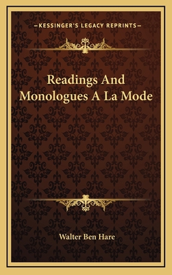Readings and Monologues a la Mode 1163679321 Book Cover