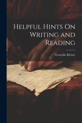Helpful Hints On Writing and Reading 1022773151 Book Cover