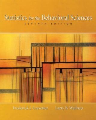Statistics for the Behavioral Sciences 0495095206 Book Cover