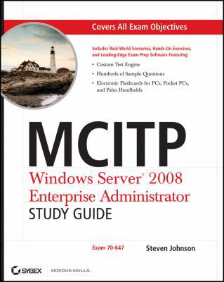 MCITP: Windows Server 2008 Enterprise Administr... 0470293160 Book Cover
