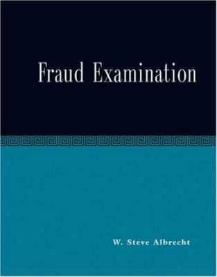 Fraud Examination 0324162960 Book Cover