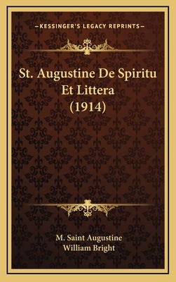 St. Augustine De Spiritu Et Littera (1914) 1169079679 Book Cover