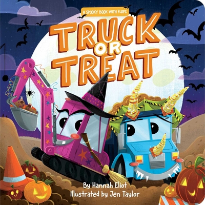 Truck or Treat: A Spooky Book with Flaps 1665915978 Book Cover