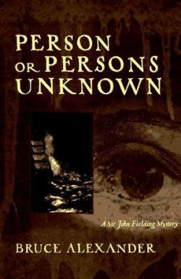 Person or Persons Unknown 0399143092 Book Cover