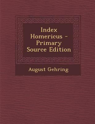 Index Homericus [Latin] 128951500X Book Cover