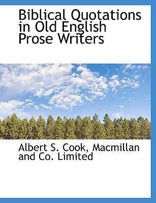 Biblical Quotations in Old English Prose Writers 1140309498 Book Cover