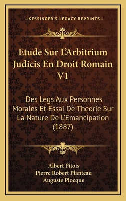 Etude Sur L'Arbitrium Judicis En Droit Romain V... [French] 1167986679 Book Cover