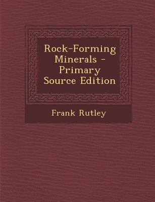Rock-Forming Minerals 1289752559 Book Cover
