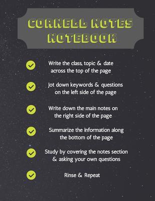 Cornell Notes Notebook: A Better Way Of Taking ... 1074057384 Book Cover