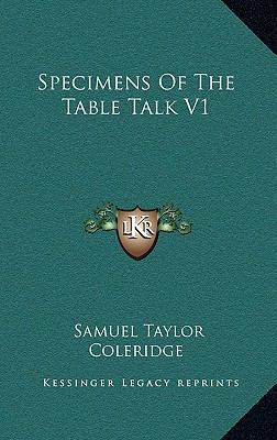 Specimens of the Table Talk V1 1163223255 Book Cover